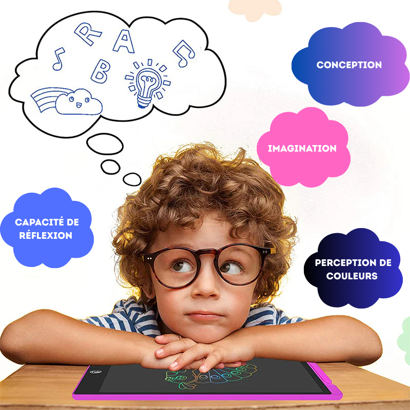 Ardoise Électronique - tablette tactile LCD tablette de dessin, jouet éducatif